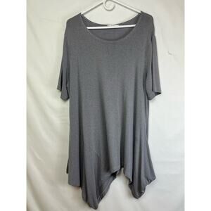 Brynn Walker Women's Size XL Gray Short Sleeve Knit Tunic